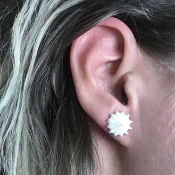 Iced Gems Porcelain Stud Earrings, 3 of 9