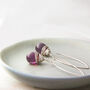 All Wrapped Up Glass Drop Silver Earrings, thumbnail 1 of 10
