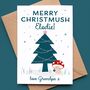 Grandchildren's Christmas Card With Cute Toadstools, thumbnail 3 of 5