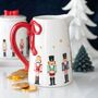 Nutcracker Ceramic Flower Jug With Bow, thumbnail 1 of 2