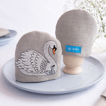 Luxury Embroidered Swan Tableware Gift Set, 5 of 10