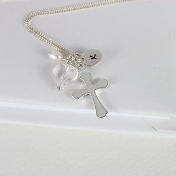 Personalised Cross Charm Necklace, 3 of 12
