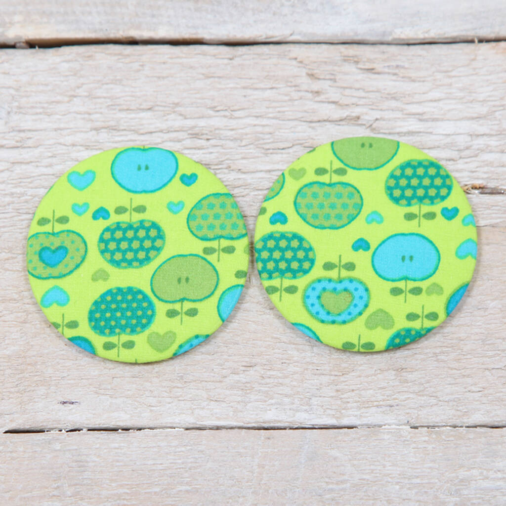 Green Apple Fabric Handbag Or Pocket Mirror, 1 of 2