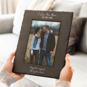 Personalised I Love You More The End I Win Photo Frame, 2 of 4