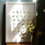 Inky Wildflower Alphabet A To Z Illustrated Print, thumbnail 12 of 12