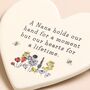 Grandmother Cream Ceramic Heart Coaster, thumbnail 4 of 7