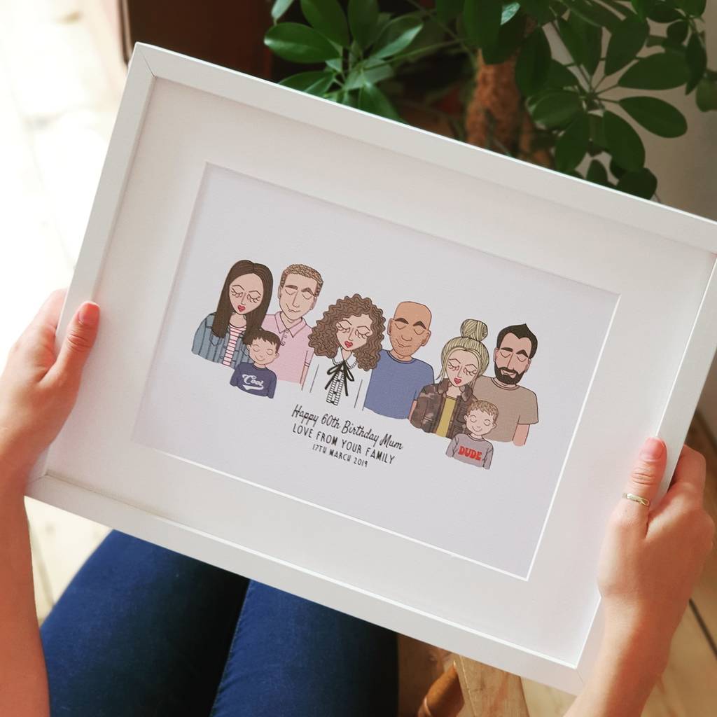 Personalised Family Print Illustration, 1 of 12