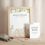 Olive Drop Top Frame Wedding Guest Book, thumbnail 4 of 5