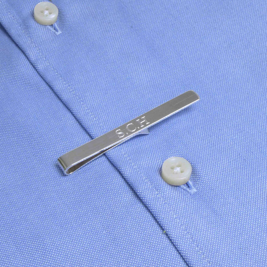 Sterling Silver Tie Clip By Hersey Silversmiths | notonthehighstreet.com