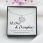 Mother And Daughter Gift, Sterling Silver Infinity Heart Necklace, thumbnail 7 of 8