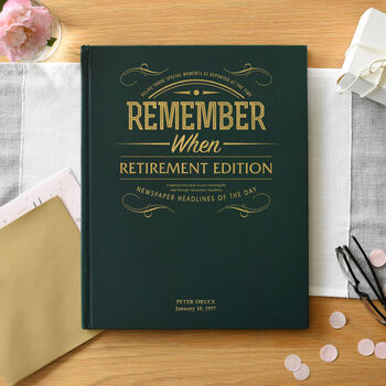Personalised Retirement Newspaper Book, 3 of 12