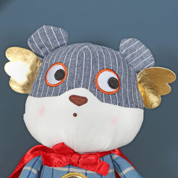 Super Hero Bear With Personalised Cape, 3 of 4
