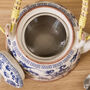 Blue Floral Ceramic Teapot With Infuser, thumbnail 4 of 7