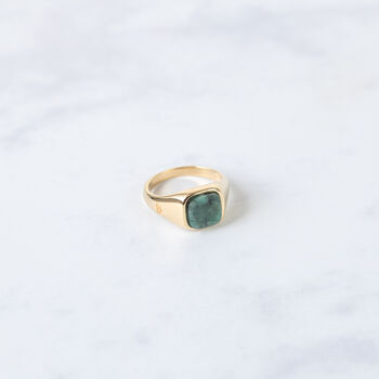 Emerald Signet Ring, 2 of 6