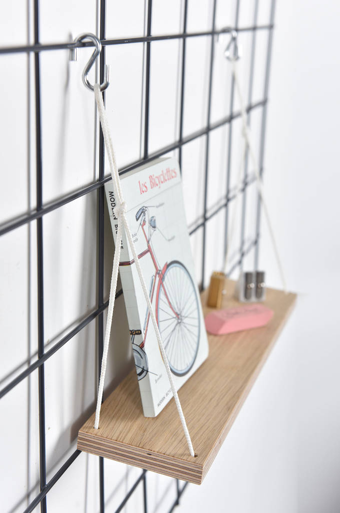 Wire Mesh Memoboard Shelf By Block Design