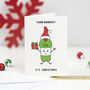 'Hurray It's Christmas!' Funny Gin Christmas Card, thumbnail 2 of 3