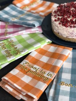 Personalised Check Napkins, 9 of 10