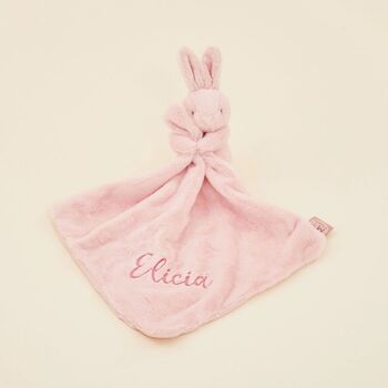 Personalised Pink Bunny Comforter, 2 of 5