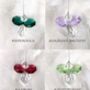 Crystal Hanging Guardian Angel, Birthstone, thumbnail 3 of 4