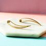Large Pointed Teardrop Sterling Silver Drop Earrings, thumbnail 4 of 6