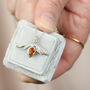 Sterling Silver Citrine Bee Pendant, thumbnail 4 of 4