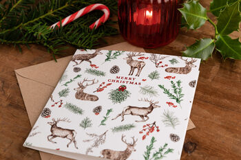 Reindeer Christmas Card, 2 of 5
