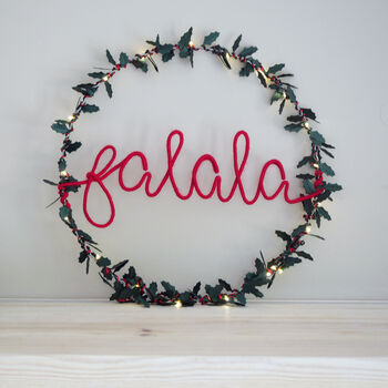 Fa La La Wreath Light, 5 of 10