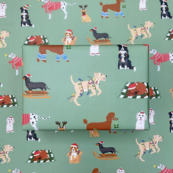 Christmas Dogs Wrapping Paper, 5 of 6