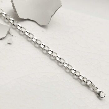 Sterling Silver Circle Link Bracelet, 3 of 6