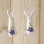 Felt Easter Rabbit With Flower Decoration, thumbnail 3 of 3