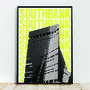 Tate Modern, Southbank, London Print, Graphic Art, thumbnail 1 of 6