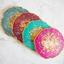 Iridescent Geode Resin Coasters, thumbnail 1 of 12