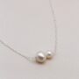 Pearl Necklace With Two Freshwater Pearls, thumbnail 3 of 3