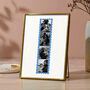 Personalised Father's Day Photobooth Scalloped Framed Print, thumbnail 1 of 4