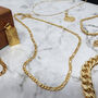 18k Gold Vermeil Plated Figaro Chain Necklace, thumbnail 1 of 6