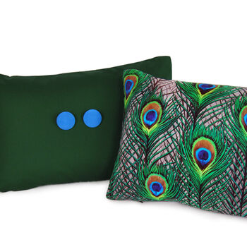 Peacock Feathers Cushion, 3 of 7