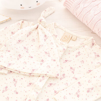 New Baby Cardigan, Babygrow And Hat Gift Set, 10 of 12
