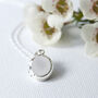 Personalised Little Oval Sterling Silver Locket, thumbnail 3 of 12