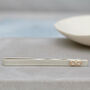 Silver And 9ct Gold Tie Clip With Infinity Symbol, thumbnail 1 of 6