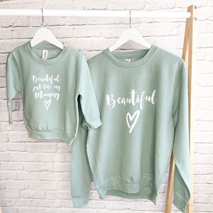 4pc Matching Sweat Set Sweatshirt Sweatpants Outfit Mommy Child Matching  Shirt Girl Mom Shirt Kids Mother's Day Gift Mother Daughter Cute 
