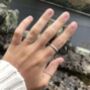 Handmade Smooth Domed Silver Or Gold Laura Ring, thumbnail 5 of 10
