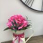 Pink Hydrangea Cream Metal Jug Mothers Day Gift, thumbnail 1 of 7