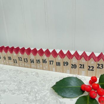 Christmas Wooden Advent Count Down With Star, 4 of 4