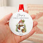 Personalised First Christmas Bauble Decoration, thumbnail 3 of 10