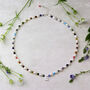 Freshwater Pearl And Rainbow Bead Initial Necklace, thumbnail 3 of 8