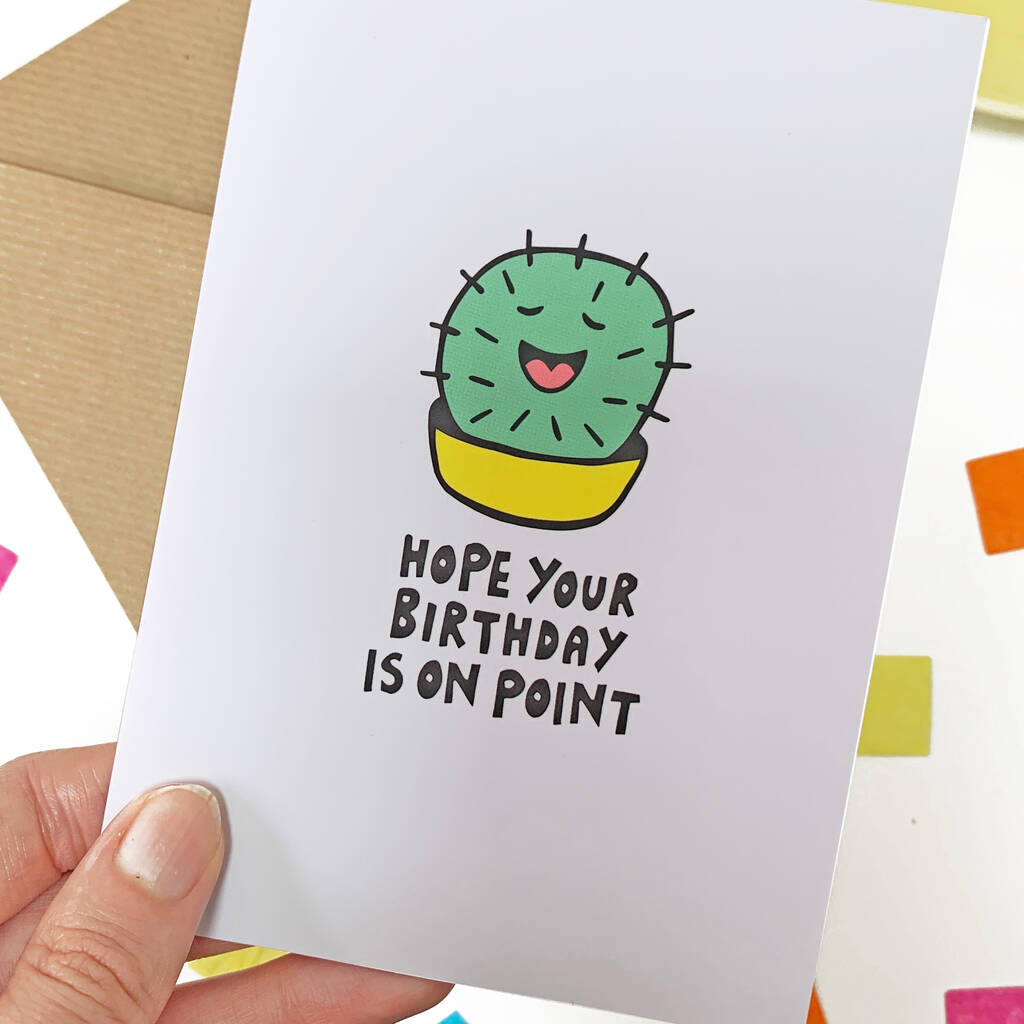 Cactus Birthday Card, 1 of 5