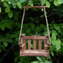 Personalised Wooden Garden Swing Bird Feeder, thumbnail 1 of 9