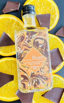 Chocolate Orange Rum Liqueur 5cl With Personalisation, 3 of 5