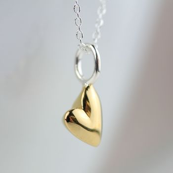 Devotion 18ct Gold Plated Heart Necklace, 3 of 5