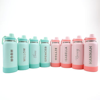 Personalised Stainless Steel Water Bottle 'Raid', 4 of 9